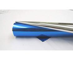 GESCHENKFOLIE blau/silber 50m Rolle 70cm breit