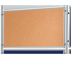 Franken EL-UTK90 Korktafel Eco, beidseitig verwendbar, 120 x 90 cm, braun