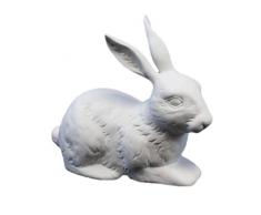 Wagner & Apel Porzellanfigur Hase nach Dürer weiß Bisquit