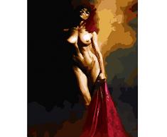 ZZAML Malen Nach Zahlen Erwachsene Akt Ölgemälde Auf DIY Digital Sexy Gril Gemälde Färbung Cuadros
