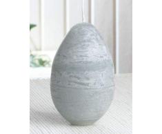 CandleCorner Eikerzen Rustik-Eikerze durchgefärbt, mittel, ca. 9 x 6 cm, grau