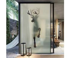 YHviking Keine-kleber Sichtschutzfoli,Fensterfolie Bad,Dekofolie sichtschutzfolie,Fensterfolie statische,Einfache entfernung Wiederverwendbar Sichtschutzfolie Folie-A 80X120cm(31x47inch)