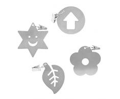 Robuster Tischtuchanhänger, praktische Tischdeckengewichte, für Tischküche(Flowers + stars + arrows + leaves)