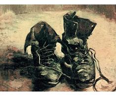 1art1 111523 Vincent Van Gogh - Stilleben, EIN Paar Schuhe, 1886 Poster Leinwandbild Auf Keilrahmen 40 x 30 cm