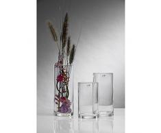 Glasvase Vase Glas Blumenvase Tischvase Zylinder 30 cm