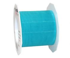 Präsent - SHEER Organzaband - türkis - 25-m-Rolle 72 mm