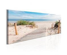 murando - Bilder Strand 150x50 cm Vlies Leinwandbild 1 TLG Kunstdruck modern Wandbilder XXL Wanddekoration Design Wand Bild - Landschaft Meer c-B-0158-b-a