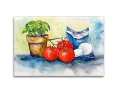 Premium Textil-Leinwand 120 x 80 cm Quer-Format Italienisches Stilleben | Wandbild, HD-Bild auf Keilrahmen, Fertigbild auf hochwertigem Vlies, Leinwanddruck von Jitka Krause