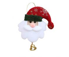AMUSTER Weihnachtskugeln Ornamente Weihnachten Deko Anhänger Weihnachtsbaum hängende Bär Weihnachten Santa Glocke Decor Xmas Party Ornament Dekor