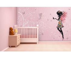 Fototapete Butterfly Fairy in verschiedenen Größen - als Papiertapete oder Vliestapete wählbar - PVC frei, geruchloser, umweltfreundlicher Latexdruck ohne Lösemittel - Motivtapete Postertapete Bildtapete Wall Mural von Trendwände