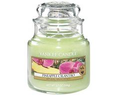 YANKEE CANDLE Classic Housewarmer Klein, Pineapple Cilantro, Duftkerze, Raum Duft im Glas/Jar, 1174263E