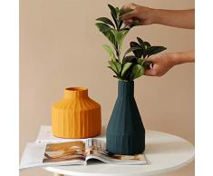 Zidao Creative Vase Dekoration,Matte Blumenvasen Keramik Hoch, Porzellan Tischvasen,1