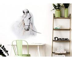 Little Deco Wandtattoo Pferdekopf I (BxH) 46 x 54 cm I Kinderzimmer Babyzimmer Kinder Aufkleber Sticker Wandaufkleber Wandsticker Klebeposter Stickers Poster DL142
