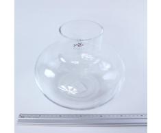 Glasvase Belly Glas Vase Tischvase Blumenvase bauchig, Ø 24 cm