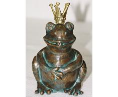 Steinfiguren Horn Bronzefigur Wasserspeier Frosch