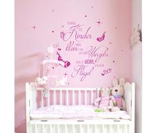 ilka parey wandtattoo-welt® Wandtattoo Kinderzimmer Wandbild Wandaufkleber Wandsticker Aufkleber Sticker mit Spruch Zitat solange Kinder klein sind... M2155 - ausgewählte Farbe: *dunkelblau* ausgewählte Größe: *M - 60cm hoch x 60cm breit*