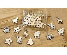 STREUDEKO Weihnachten 108 tlg naturbelassenes Kiefernholz Gilde Handwerk