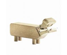 Kay Bojesen Holzfigur, Holz, Braun, 21 x 21 cm