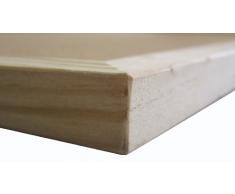 Idena 568022 - Pinnwand, mit Holzrahmen, inklusive 2 Schrauben und 5 Pinnwandnadeln, 40 x 60 cm