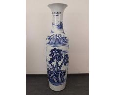 Asien Lifestyle Große Bodenvase (161cm) China Porzellan chinesische Vase handbemalt