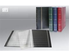 SAFE Briefmarkenalbum / Einsteckbuch PREMIUM Nr. 141 Einsteckbücher 16 SCHWARZE Seiten im Buchformat A5 mit goldfarbener Premiumprägung Einband in BLAU
