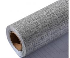 Liveinu Aufkleber Küchenschränke PVC Tapeten Küche Selbstklebend Klebefolie Möbel Wasserfest Aufkleber für Schrank Küchenschränke Möbel Selbstklebende Folie Küchenschrank Küchenfolie Dekofolie Holzmuster Grau 0.6x5m