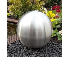 garten-wohnambiente Kugel aus Edelstahl 25 cm matt Dekokugel Dekorationskugel Edelstahlkugel