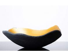 Große Dekoschale, XXL (ca. 50 cm), Beton schwarz - grau | Geburtstagsgeschenk | Einzigartiges Geschenk | Weihnachtsgeschenk | Hochzeitsgeschenk