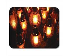 Mauspads Laterne Friedhof Grabkerzen auf dem Friedhof Dead Light Night Mouse Pad für Notebooks, Desktop-Computer Matten Büromaterial