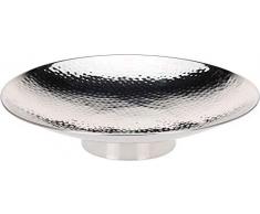 DRULINE Dekoschale Gehämmert Edelstahl Ø 40 cm - Farbe: Silber