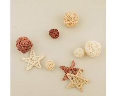 EPAWSWENLONG 9 stücke Natürliche Rattan Weidenkugeln Sepak Takraw Ball Requisiten Hintergrund Studio Dekoration, 9 stücke