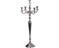 Lifestyle & More Kerzenständer 5-armig Kerzenleuchter Silber Kandelaber Höhe 100cm
