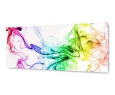 KD Dsign+ Glasbild Wandbild GLX12558243728 Abstrakte Fäden 125 x 50cm / inkl. neues Aufhängesystem