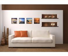 Visario Leinwandbilder 6608 Bild auf Leinwand Natur, 4 x 30 x 30 cm, 4 Teile