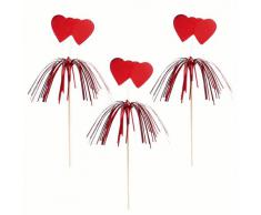 16751 - PAPSTAR - 100 Deko-Picker 22 cm rot Amore