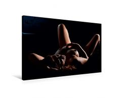 Premium Textil-Leinwand 90 cm x 60 cm quer, Nackt im Bett | Wandbild, Bild auf Keilrahmen, Fertigbild auf echter Leinwand, Leinwanddruck: Motiv aus ... im Bett von Stefan Weis (CALVENDO Menschen)