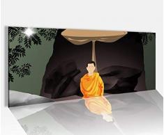 Acrylglasbild 100x40cm Buddha Feng Shui Yoga Statue Acrylbild Acryl Druck Acrylglas Acrylglasbilder 14A9726_2