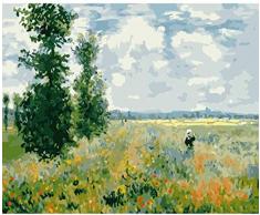 DJHYT Malen Nach Zahlen Kit Für Erwachsene Kinderhd DIY ölgemälde Menschen im Meer -Wood Frame-（40x50cm）