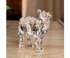 WSJ Glasstatue, Kristallfiguren, Kuh, kreatives Geburtstagsgeschenk