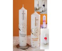 Hochzeitskerze-Traukerze-Brautkerze - Hochzeit - mit Perlen sehr Edel ink.Namen,Datum. B076ZY2YGP