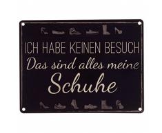 Das Alles meine Schuhe Metallschild in 15x20 cm