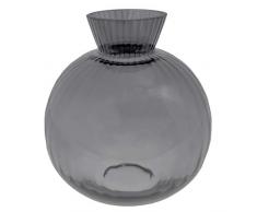 Storefactory - Vra - Vase - Kugelvase - Farbe: Grau - Glas - Maße (DxH): 20 x 21 cm
