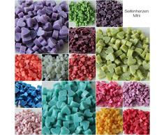 Florex Schafmilchseife rosa mini mini Herz 100 Stück Magnolie Seife im Organzasäckchen Gastgeschenk