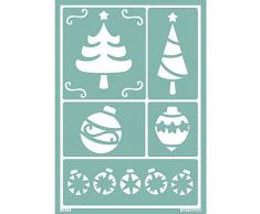 Rayher 38758000 Softschablone: Weihnachtsschmuck, DIN A5, selbstklebend, SB-Btl 1Stück