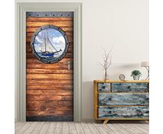 StickerProfis Türtapete selbstklebend TürPoster - BULLAUGE - Fototapete Türfolie Poster Tapete