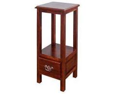 Vase Hydroponischen Blumentopf Flasche Gartenpflanze Ständerrahmen Multifunktions Pflanze Massivholz Wohnzimmer Innenblumentopfständer mit Schublade Balkon Regal Brown 6KG76 * 32cm Blumenvase