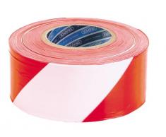Draper Hardware 66041 Rot-weißes Absperrband, 72 mm x 500 m