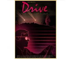 N/P Filmplakat Drive Ryan Gosling Filmplakat Leinwandplakat Gedruckte Wandplakate Art Home Room Painting Wandbild Dekoration 50 * 70Cm Rahmenlos