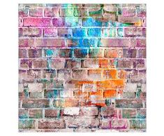 murando - Fototapete selbstklebend 10m 3D Tapete Wandtattoo dekorative Möbelfolie Dekorfolie Fotofolie Wandaufkleber Wandposter Wandsticker - Ziegel Ziegelwand Ziegelmauer f-C-0329-j-a