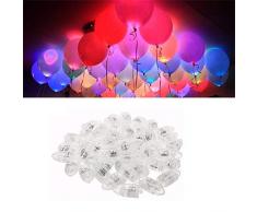 30 Pcs LED Blitz Kugel-Lampe Mini Leuchtkugeln Form Wasserdichte -für Papierlaterne Ballon Geburtstag Weihnachten Festival Party Geburtstag Hochzeit Decor (Green)